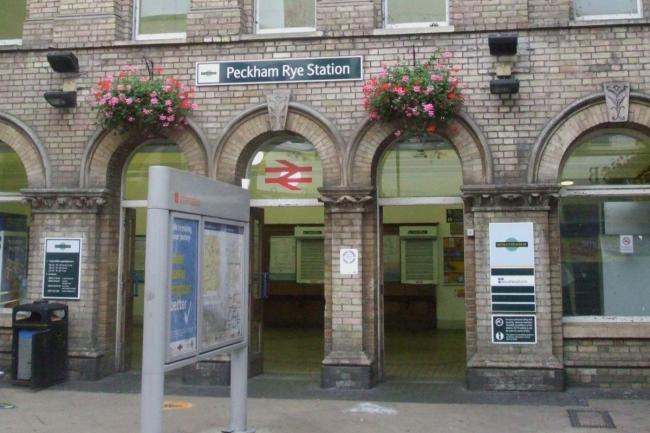 The crime scene includes Peckham Rye station (Wiki)