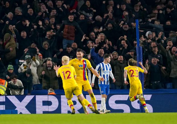 News Shopper: Conor Gallagher had given Crystal Palace the lead against Brighton