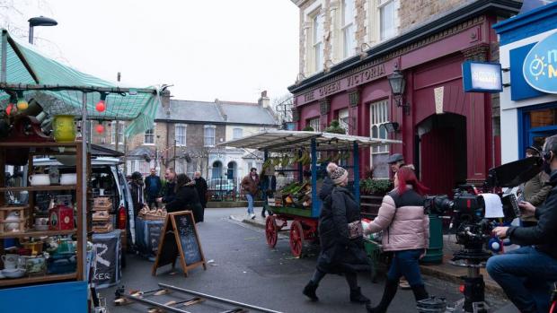 News Shopper: BBC viewers will see the new set of Eastenders for the first time. (PA/BBC)