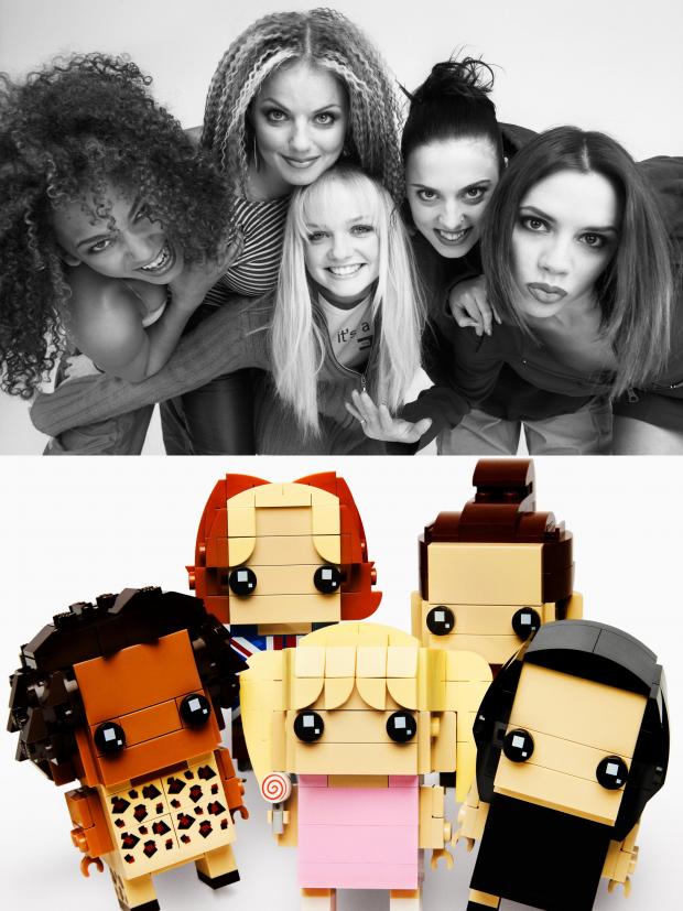 News Shopper: Real Spice Girls vs LEGO Spice Girls. Credit: Rankin/ LEGO