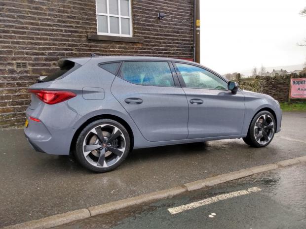 News Shopper: The Cupra Leon on test during stormy conditions 