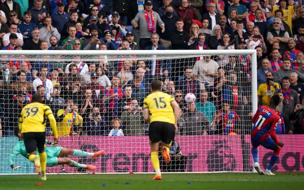 News Shopper: Crystal Palace's Wilfried Zaha scores against Watford