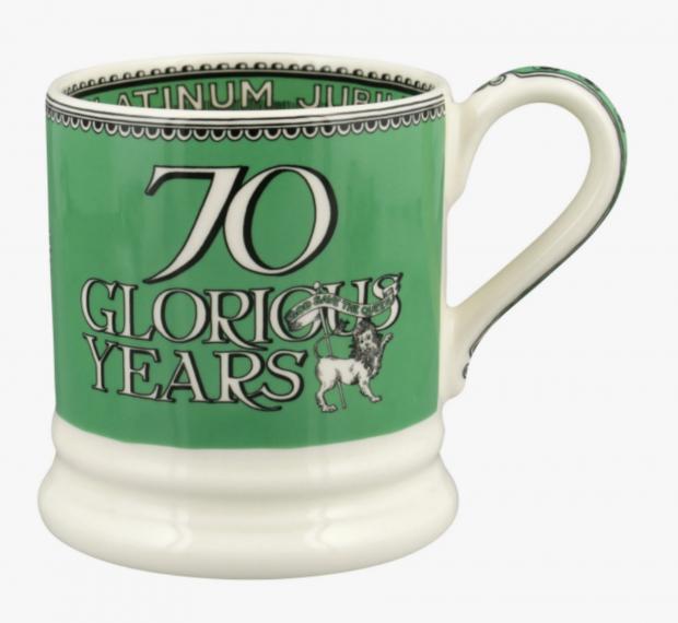 News Shopper: Queen's Platinum Jubilee 70 Glorious Years 1/2 Pint Mug (Emma Bridgewater