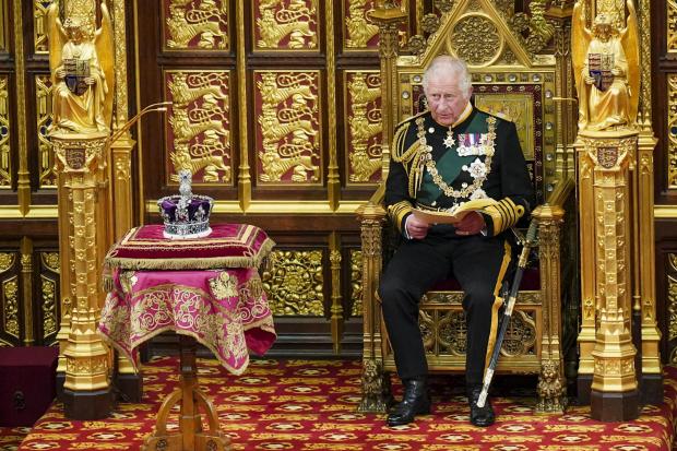 News Shopper: The Prince of Wales reads the Queen's Speech during the State Opening of Parliament in the House of Lords (PA)