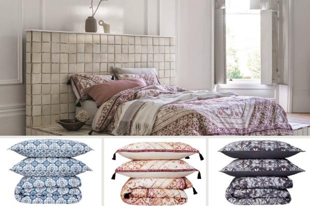 News Shopper: M&S bedding in new Fired Earth homeware collection. Credit: M&S