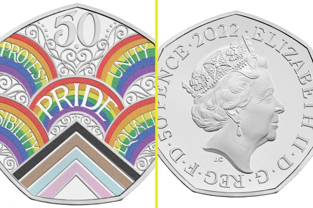 News Shopper: New Royal Mint coin released to mark 50 years of Pride . Credit: The Royal Mint