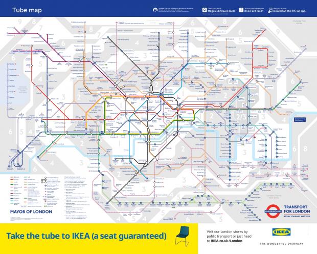 News Shopper: The new tube map. (PA)