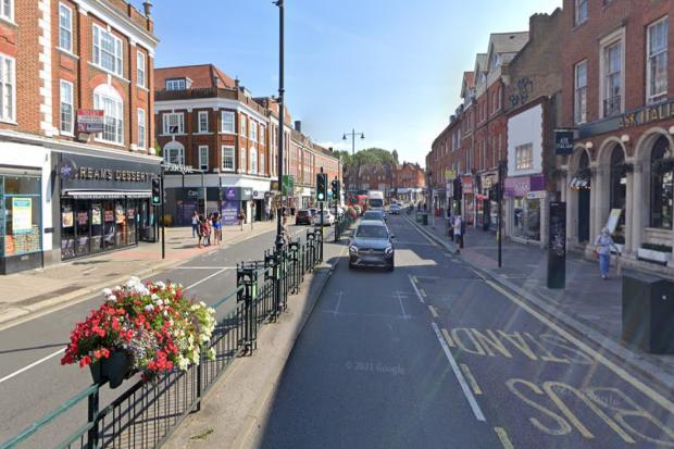 Police were called to Epsom High Street just after 1.30am this morning / Image: Google maps