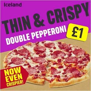 News Shopper: Thin and Crispy Double Pepperoni Pizza. Credit: Iceland