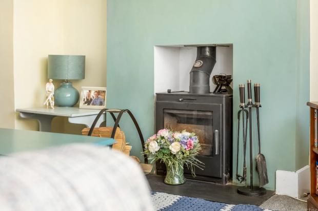 News Shopper: The log burner adds a cosy feel to the home