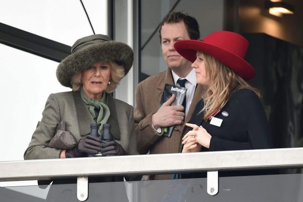 News Shopper: The Duchess of Cornwall with her son Tom Parker-Bowles (centre) and daughter Laura Lopes (Joe Giddens/PA)
