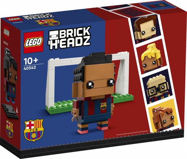 News Shopper: LEGO® BrickHeadz™ FC Barcelona Go Brick Me. Credit: LEGO