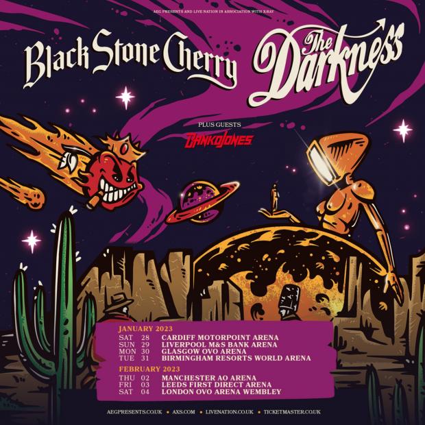 News Shopper: The Darkness and Black Stone Cherry announce tour: How to get tickets (Live Nation)