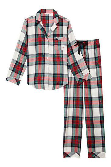 News Shopper: Flannel Long Pyjamas. Credit: Victoria's Secret