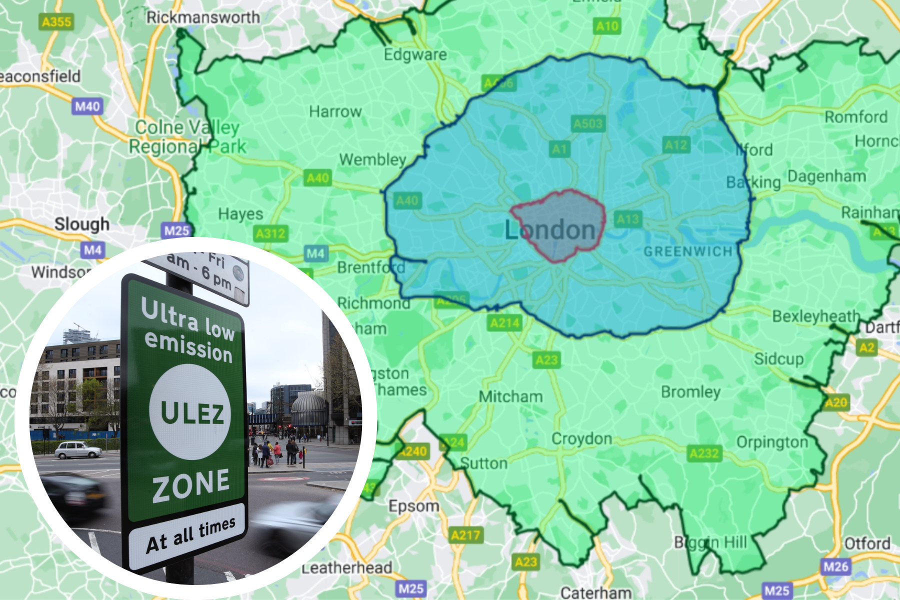 What area does the ULEZ cover? See the full map