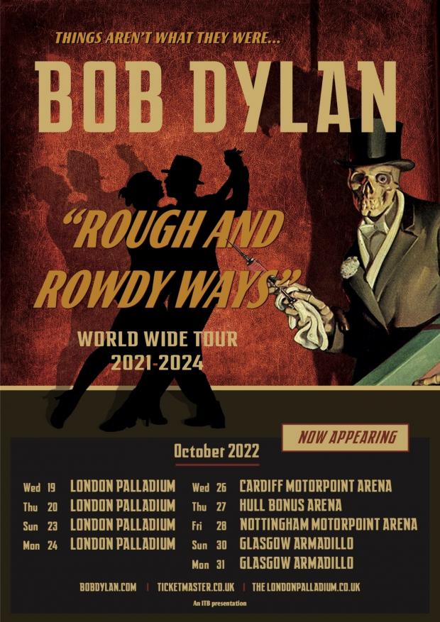 News Shopper: Bob Dylan Tour Dates. (Black Arts)