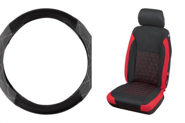 News Shopper: Steering Wheel Cover and Car Seat Cover (Lidl/Canva)