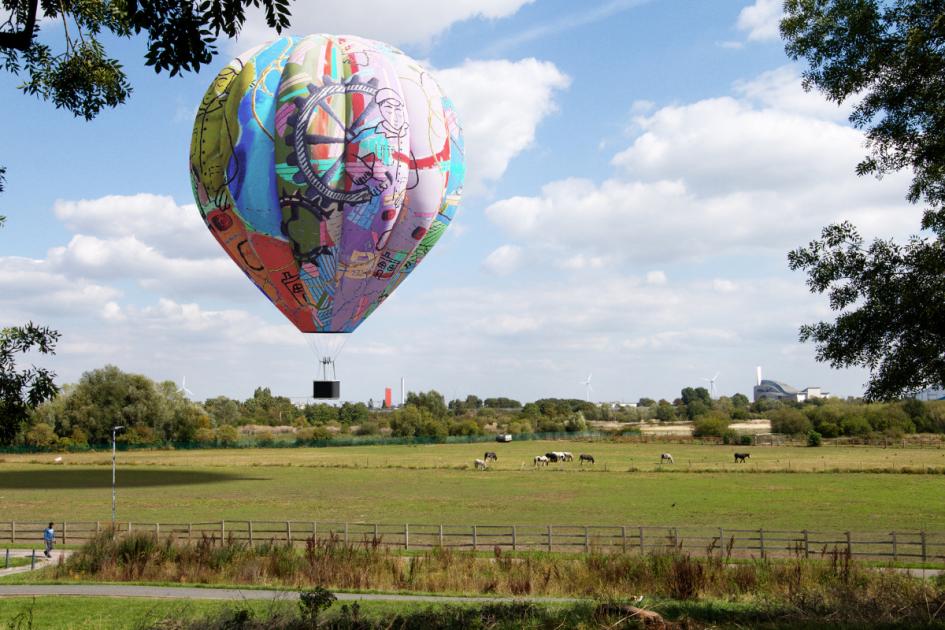 Students’ hot air balloon artwork to take to Thamesmead skies