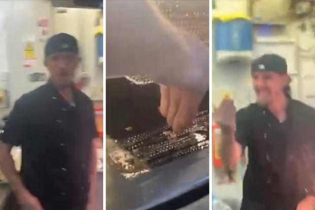 Shocking footage shows Wetherspoons staff dipping fingers in deep fat fryer for a TikTok