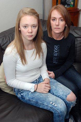 Looking for a new school: Elle Carlisle with her mum Jackie Yaxley