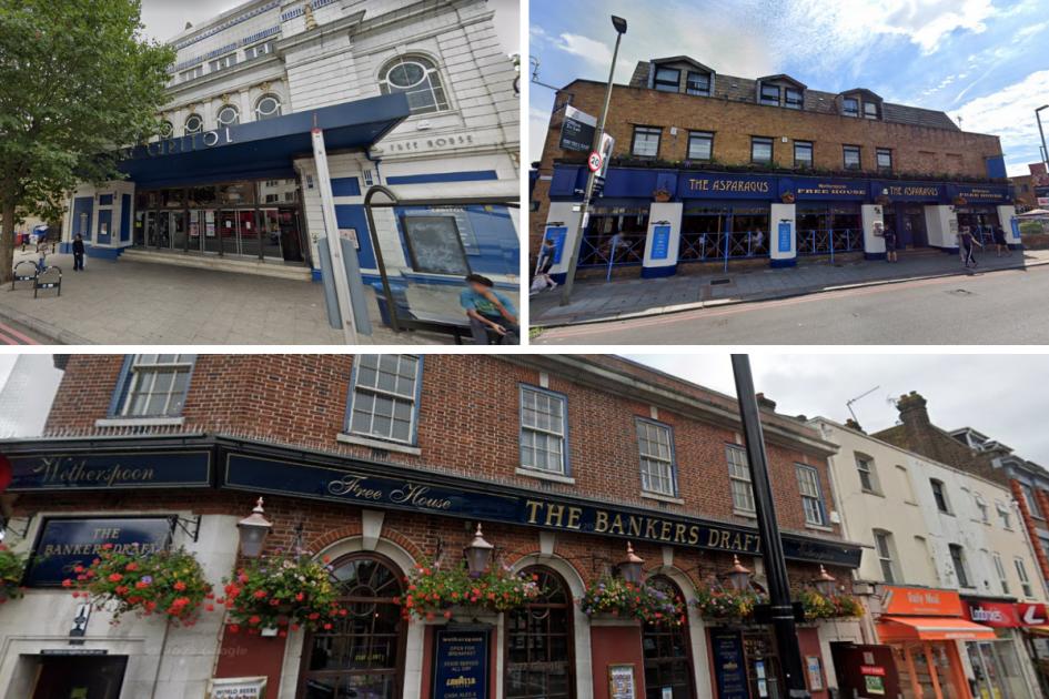 Wetherspoons pubs in south London that are currently under offer