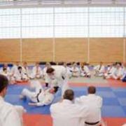 A training session at Dartford Judo Club