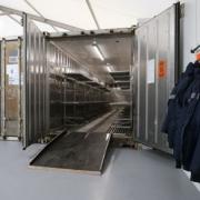 A temporary morgue has been set up in north west London to cope during the Covid-19 pandemic