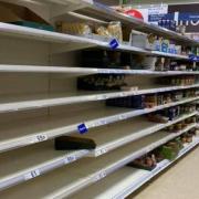 Empty shelves at some UK supermarkets have been blamed on 'disruptions to supply chain networks' and Brexit