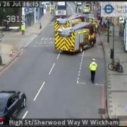 Firefighters free trapped elderly pedestrian injured in West Wickham lorry crash