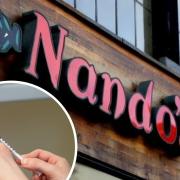 Those about to turn 18, pregnant women or new mums can get a Nando's voucher with their Moderna vaccine today (photos: PA Wire)