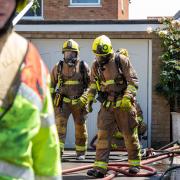 Firefighters were called to a 'suspicious' flat fire in Ebbsfleet