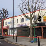 The shopping parade on Avery Hill Road, south east London. Acorn Estate Agents