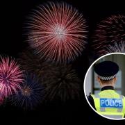 Police officer injured by firework as teens throw explosives at vehicles