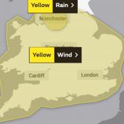 The Met Office has issued a yellow weather warning for London in Storm Franklin