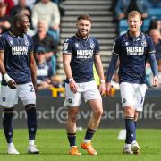Back -  Tom Bradshaw (centre) has returned to training for Millwall