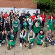 Starbucks visit University Hospital Lewisham to deliver well-being bags