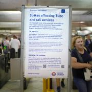 More than 10,000 London Underground workers are taking strike action today. (PA)