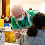 Volunteers in Ealing working on the vaccination programme (photo: St John Ambulance)