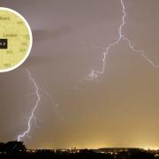 Met Office issues yellow thunderstorm warning for London (PA/Met Office)