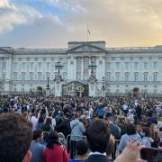 Outpouring of love and grief from public at the gates of Buckingham Palace