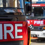Fire destroys third floor flat in a disused building in Charlton.