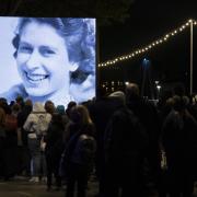 Members of the public in the queue at 04:32 on the South Bank in London, as they wait to view Queen Elizabeth II lying in state ahead of her funeral on Monday (image: PA)