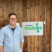 Jamie Ginns, CEO of Greenwich Foodbank, shown outside the main hub