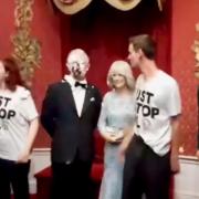 Just Stop Oil supporters threw chocolate cake in the face of King Charles at Madame Tussauds
