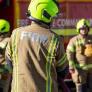 Fire crews were called to a car fire on the M25 in Orpington yesterday.