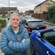Nicky Evans, shown in front of a row of parked cars in Priory Gardens, Belvedere