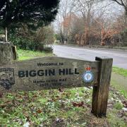 The sign for Biggin Hill when approaching from Kent (Credit: Joe Coughlan)
