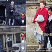 What people think is Netflix's Bridgerton has been spotted filming in Greenwich (photos: @mamapolinator/ TikTok)