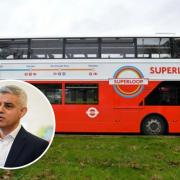 Abbey Wood Station is set to be added to the Superloop bus service, previously launched by London mayor Sadiq Khan (inset)