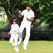 Jas Singh celebrates a big wicket